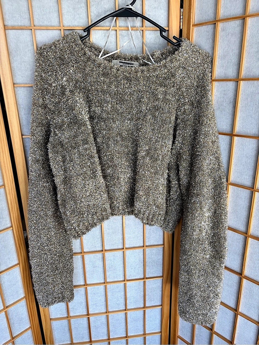 AllSaints Metallic Sweater Size Medium Like New